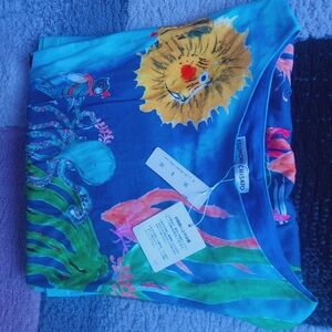 Tsumori Chisato Multicolor Animal ocean lovely Print Mini Dress or top rare new